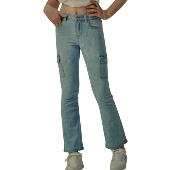 Denim Diva GIrl's Flare Jeans, size 12, NWT - Picture 1 of 11